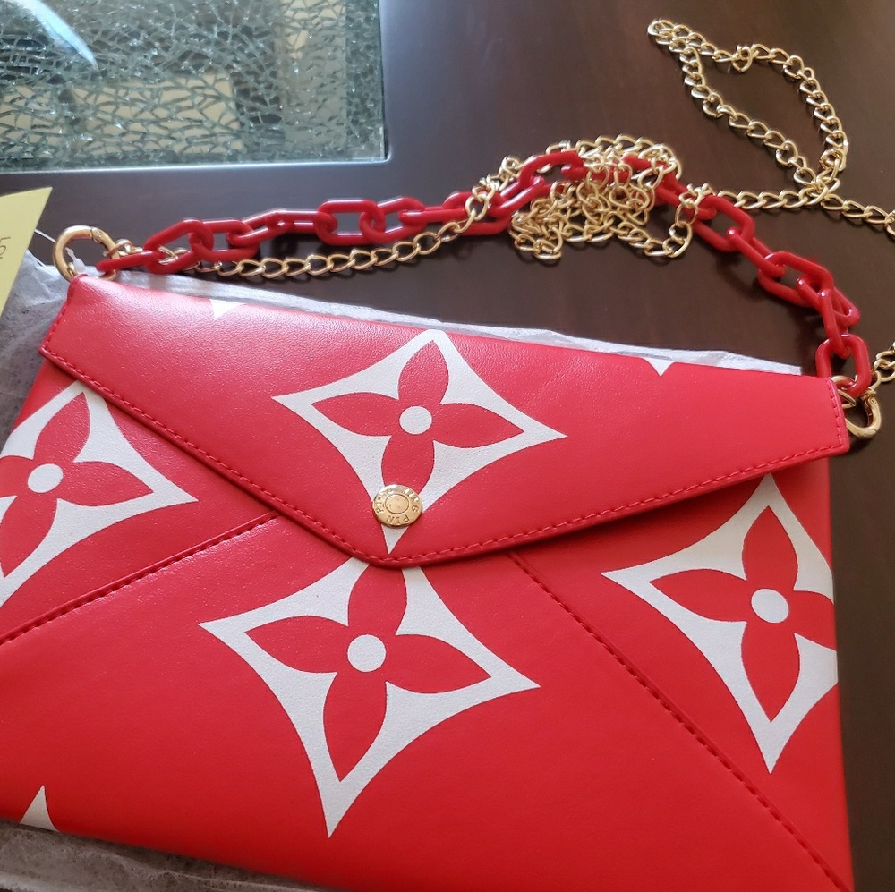 Red Clutch/Crossbody Purse